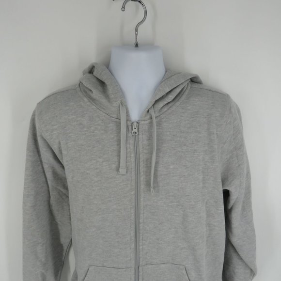 Amazon Essentials Women's French Terry Fleece Full-Zip Hoodie 1X Gray NWT - Picture 3 of 5
